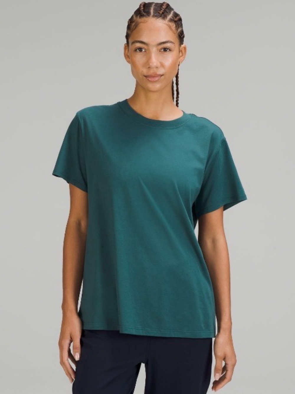 Lululemon All Yours Cotton T-Shirt - Green Jasper - Size 4